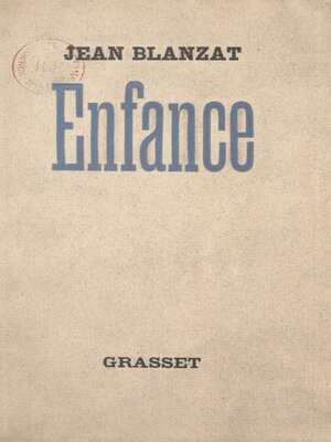 cover image of Enfance